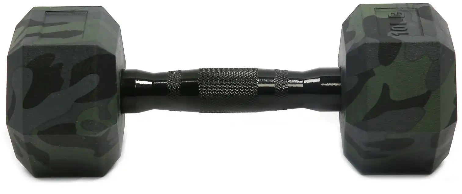 LDX-1003 Camouflage Dumbbell - Rubber Dumbbell in Dumbbell Series | LanDer Wholesale Fitness Equipment